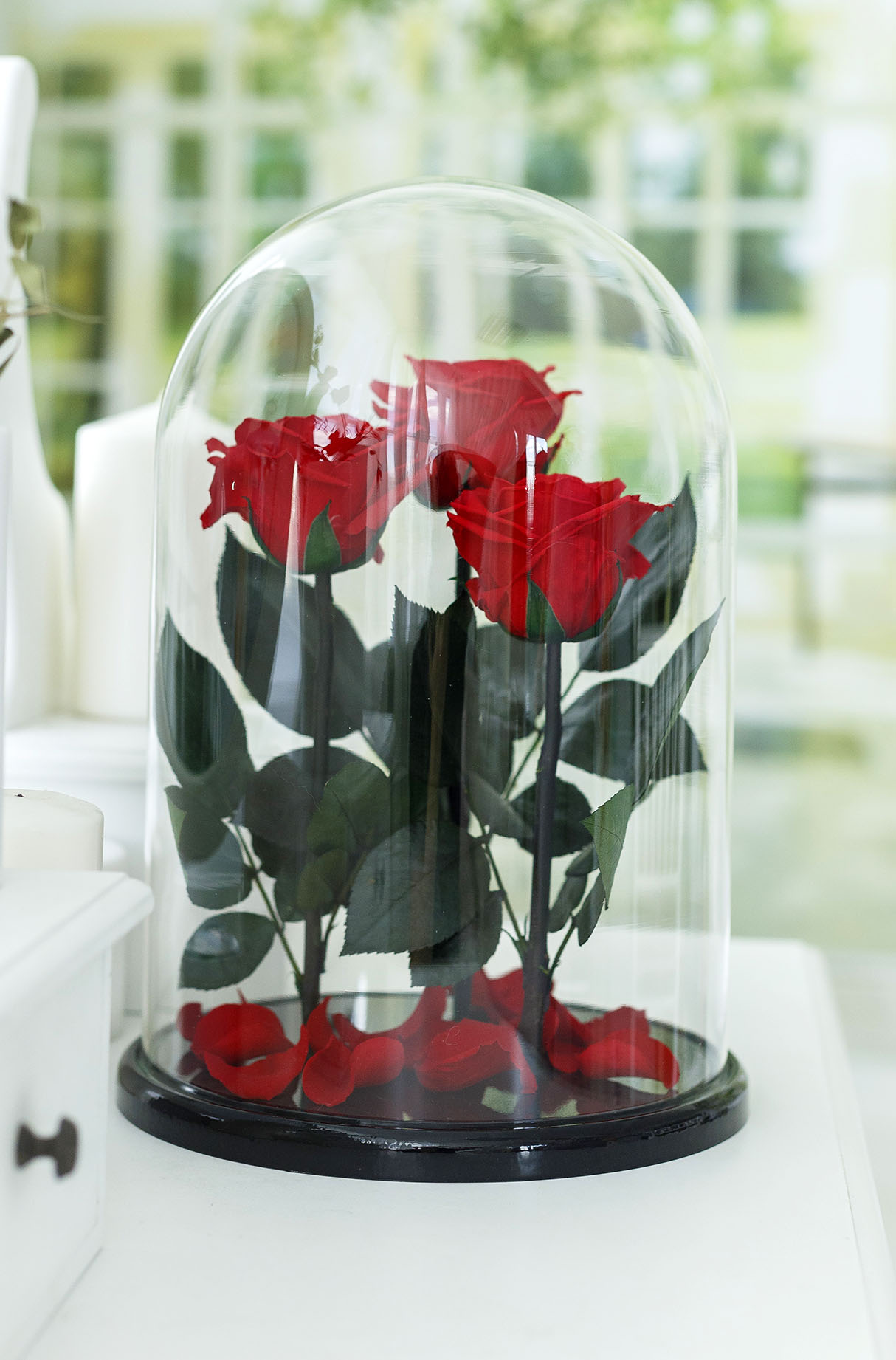 Роза в колбе Trio