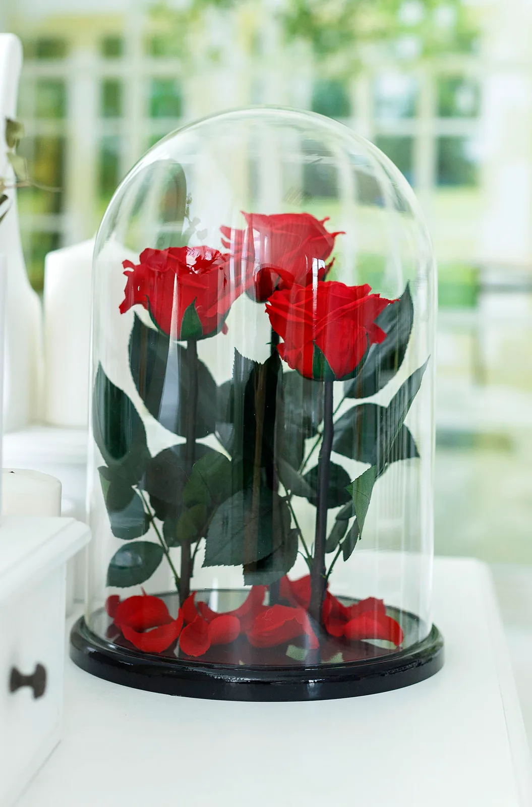 Роза в колбе Trio, Роза в колбе - Luxury Roses, СПб