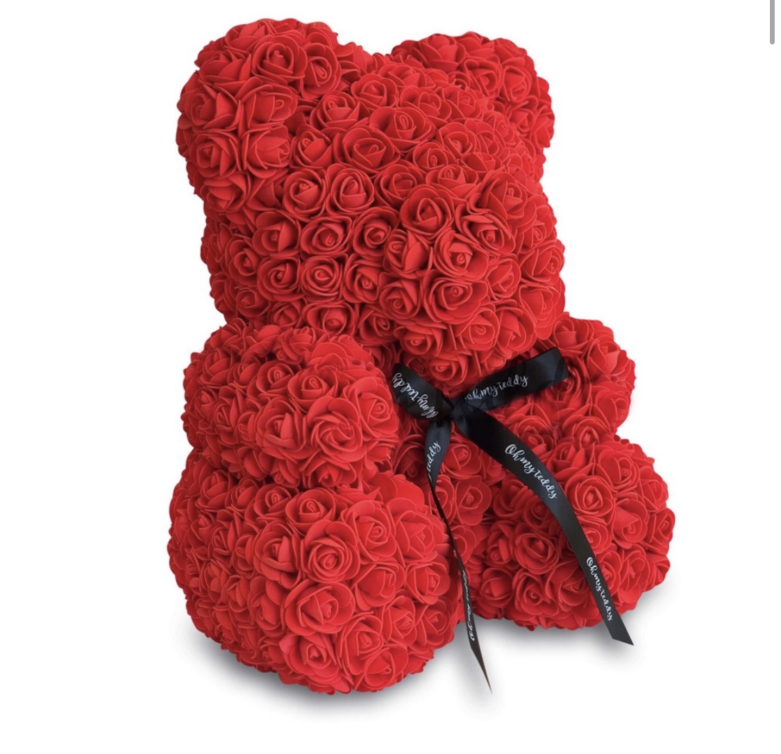 Мишка из роз Red (70 см)