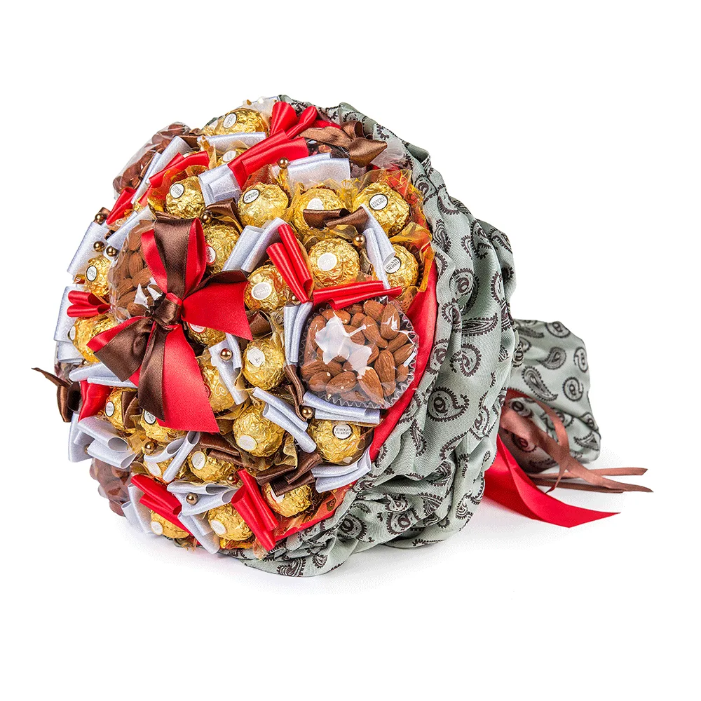 Букет из конфет "Брутал", Без раздела - Luxury Roses, СПб