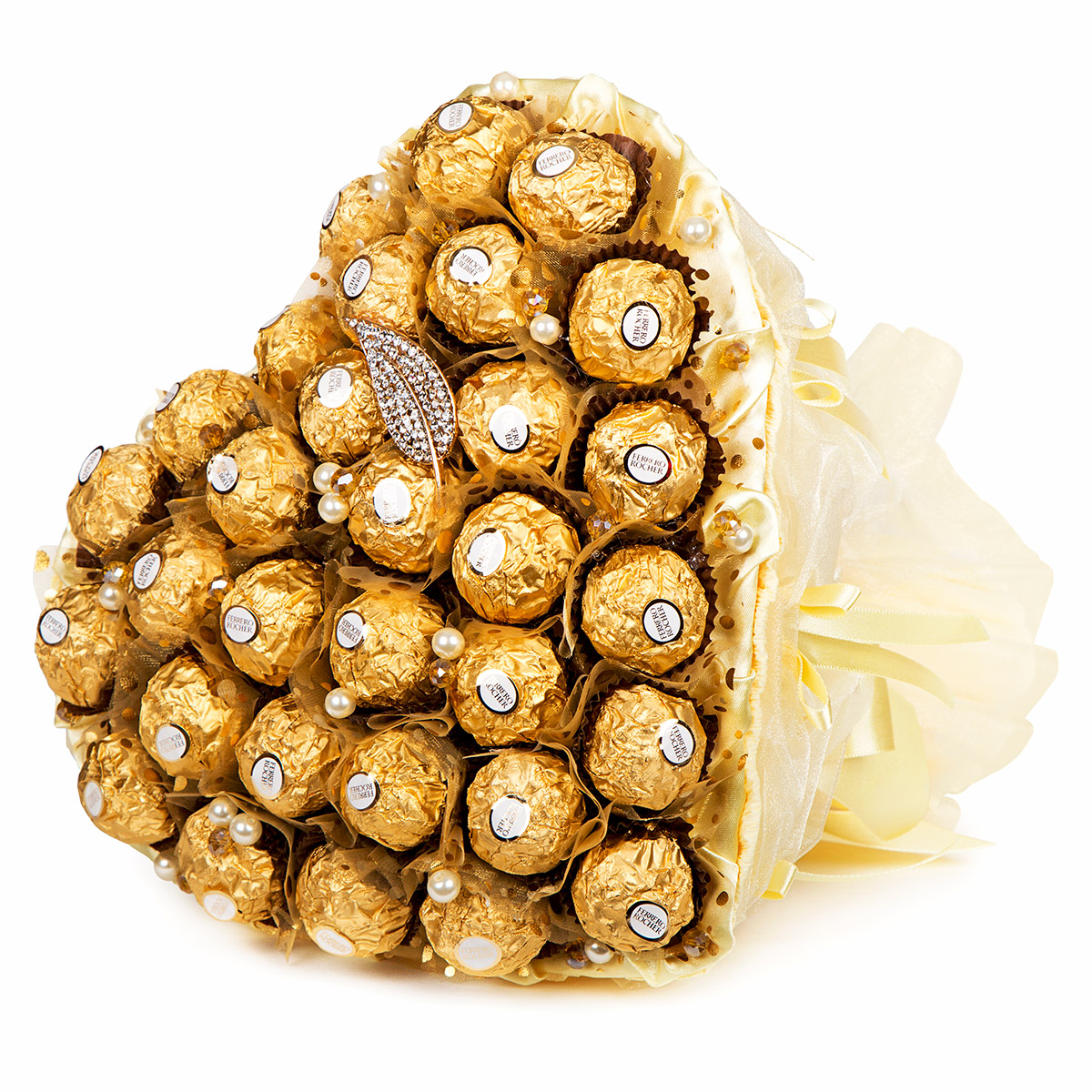 Букет из конфет "Золотое сердце"