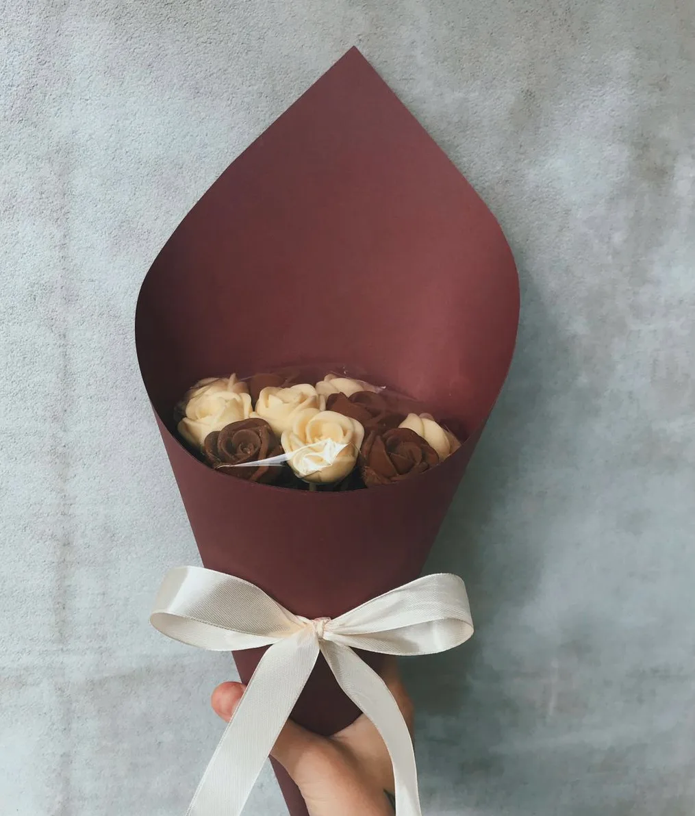 Букет 11 шоколадных роз, Шоколадные розы - Luxury Roses, СПб