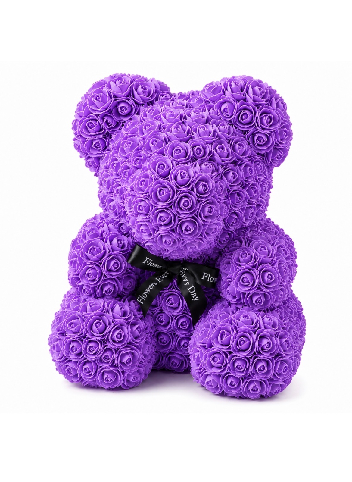 Мишка из роз Violet (40 см)
